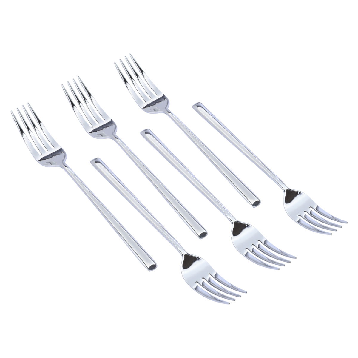 Al Saif Gallery Steel Forks Set, 6 Pieces - Silver product image