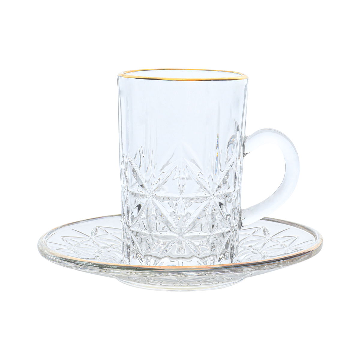 Alsaif Gallery Bialat Tea and Coffee Serving Set, 30 Pieces - Clear product image 4