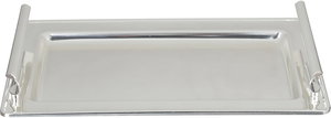 Al Saif Gallery Steel Serving Tray, 30x18.5x1.6 cm - Silver product image 2