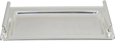 Al Saif Gallery Steel Serving Tray, 30x18.5x1.6 cm - Silver product image 2