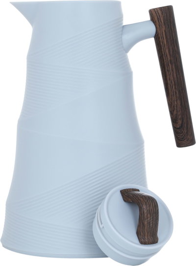 Glory Bamboo Thermos, 1 liter, glass inner container, plastic outer shell - Light Grey product image 5