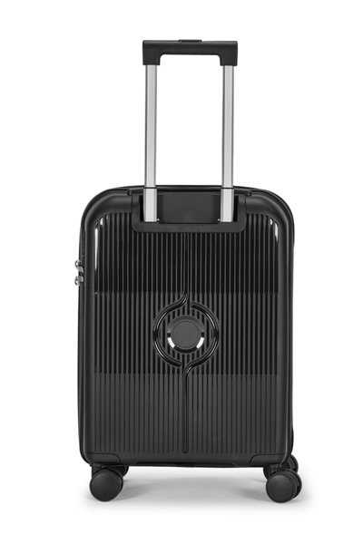 طقم شنط سفر بولي بروبيلين ليمرا، 4 مقاسات، 4 عجلات، بزاوية 360 درجة، LMA-PP531 - أسود product image 5