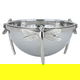 Al Saif Gallery Steel Bowl, 21 x 21 x 11 cm, butterfly legs - silver product image 1