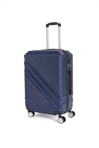 طقم شنط سفر ABS ليمرا، 3 مقاسات، 4 عجلات، زاويه 360 درجة، LMA-1648 - ازرق product image 2