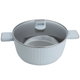 طقم قدور جرانيت السيف غاليري، 7 قطع، غطاء زجاج - رمادي product image 3