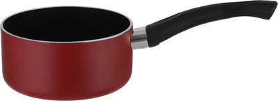 Mr.Cook Teflon Casserole, 16 cm, Black Handle, Glass Lid - Red product image 4