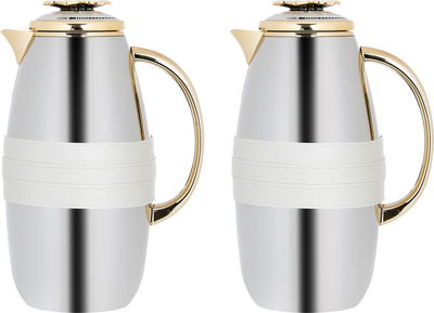 طقم ترامس استيل السيف غاليري فريدة، قطعتين - فضي product image 1