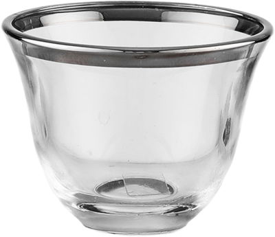 طقم فناجين قهوة سعودية زجاج السيف غاليري، 60 مل، 6 قطع - شفاف product image 2