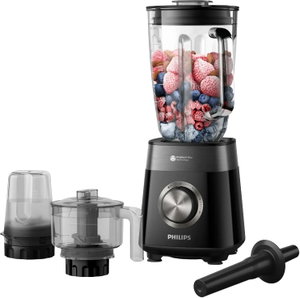 خلاط يدوي فيليبس، 1200 واط، 2 لتر، 3 سرعات، HR2221/01 - اسود product image 2