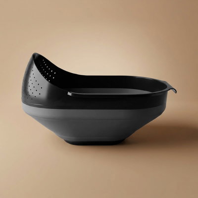 مصفاة أرز سيلكون السيف غاليري، 26x21x10 - اسود product image 1