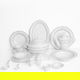 Al Saif Gallery Grey Embossed Porcelain Dinner Set, 65 Pieces, Round - White product image 1