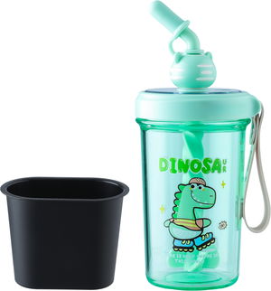 مطارة بلاستيك للاطفال مع غطاء سيفسو، 500 مل - اخضر فاتح product image
