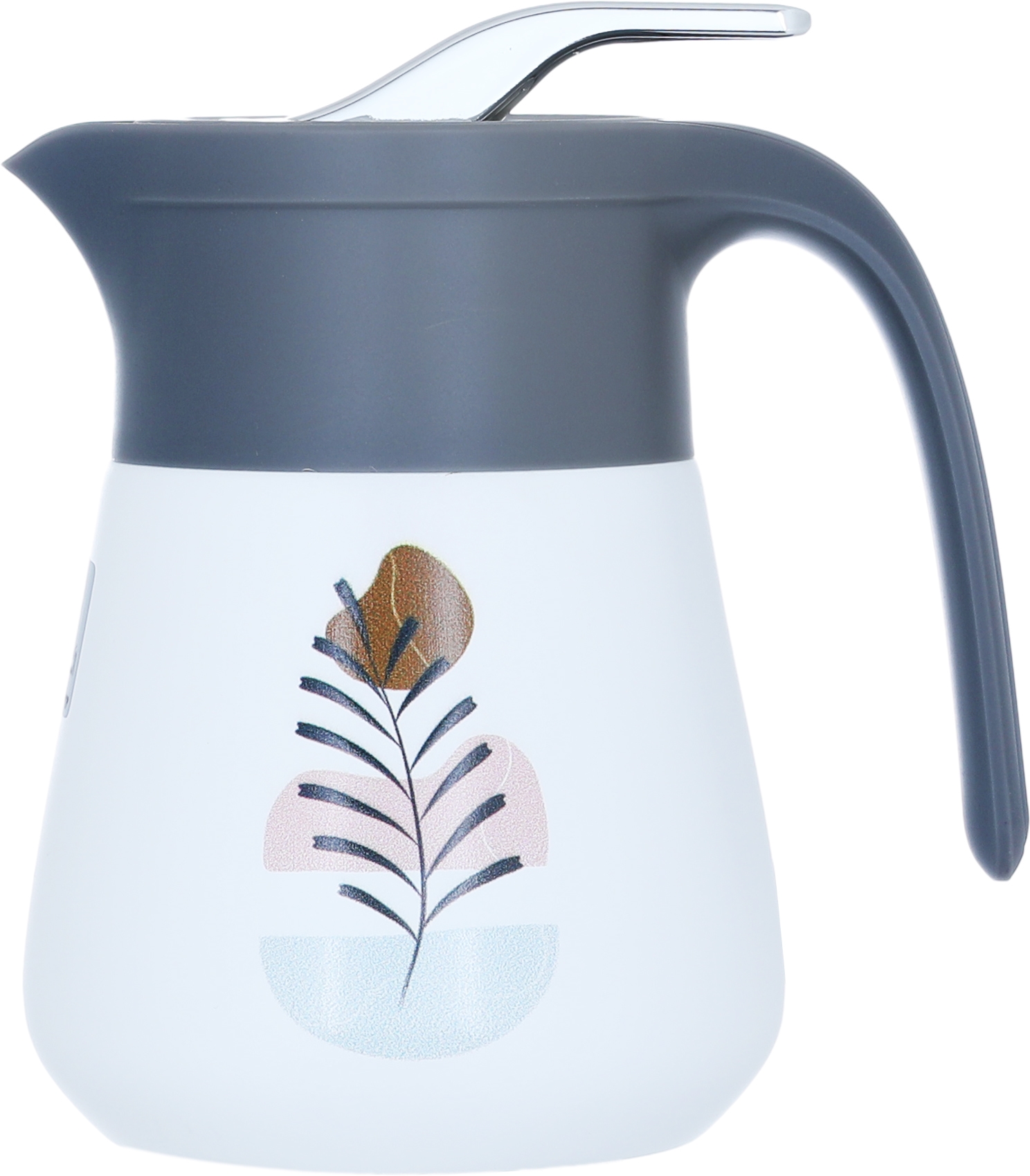 Gloria glass thermos, 500 ml, plastic outer shell - gray product image
