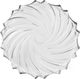Saif Plus 4-Twist Glass Plate, 30x30x3.5 cm - Clear product image 1