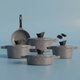 طقم قدور جرانيت تورنادو، 9 قطع - رمادي product image 9