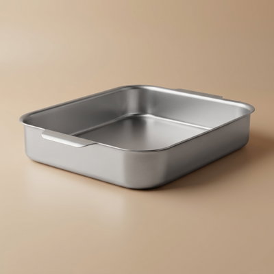 صينية فرن ستانلس استيل روبوست، 35x29 سم، مستطيل - فضي product image 1