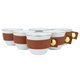 طقم فناجين قهوة عربي بورسلان السيف غاليري، 6 قطع - ابيض بني product image 2