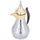 Al Saif Gallery Haila Thermos, 1 liter, wooden handle, steel inner case, steel outer case - silver gold product image 2