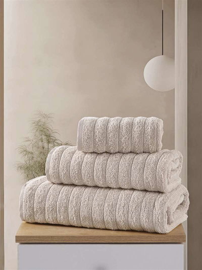 منشفة قطن، 1 قطعة،  170 × 90 سم - بيج product image 2