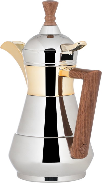 AlSaif Gallery Suleiman 2 Thermos, 0.35 L, Inner Glass, Outer Stainless Steel - Silver Gold product image 3