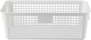 Saifso Plastic Storage Basket, 26.5x14.8x8.8 cm - Beige product image