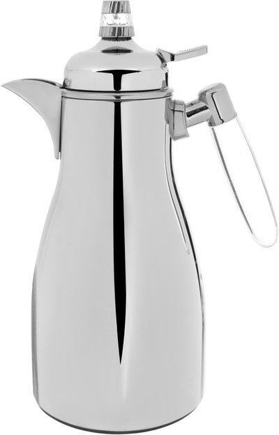 Alsaif Gallery Falwah Thermos Set, 2 Pieces, 1/1 Liter, Glass inner container, Stainless Steel Body - Silver product image 4