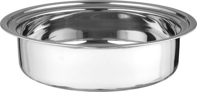 Al Saif Gallery Stainless Steel Indian Food Warmer, 28x28x34 cm, 2 Liter, Double Bowl, Base, Round - Black Silver product image 4