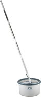 طقم ممسحة أرضيات ريبال ماجيك، دائري، عصا استيل 160 سم، 2 فرشاه تنظيف، 2 قطعة حذاء - أبيض رمادي product image 1