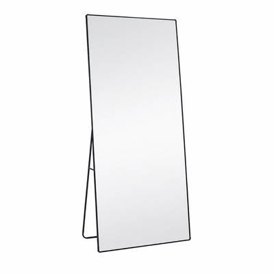 مراية ستاند زجاج، 180×70 سم، ستاند معدن - اسود product image 2
