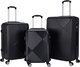 Limra OT-4084 Limra ABS Luggage Set, 3 Sizes, 4 Wheels, 360 Degree Rotating - Black product image 1