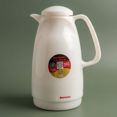 Rotpont thermos, 1.5 liters, glass inner container, plastic outer shell - pearl product image 1