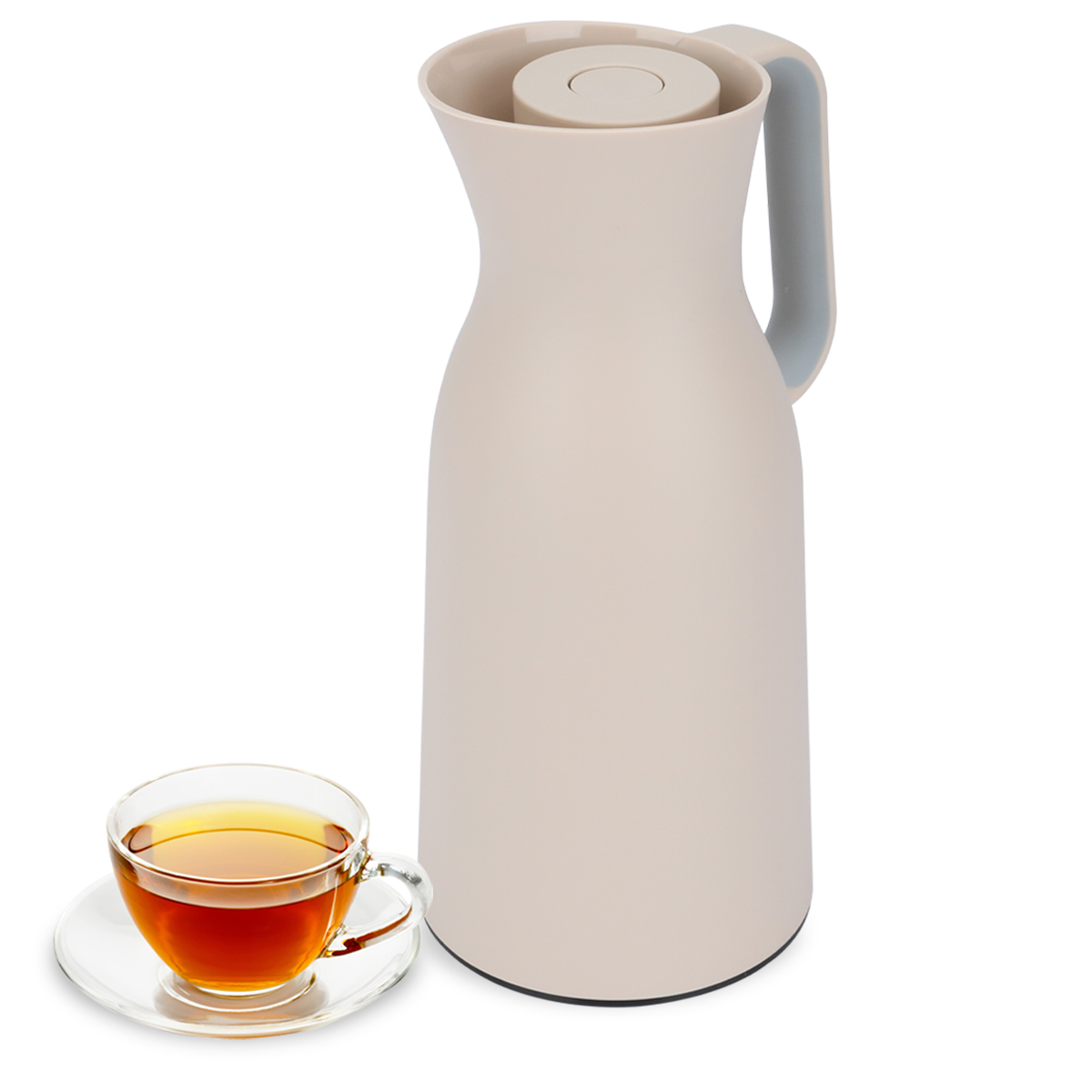 Timeless Alaska Thermos, 1 Liter, Glass Inner Carrier, Plastic Outer Body, Pressure Cooker - Light Brown product image 1