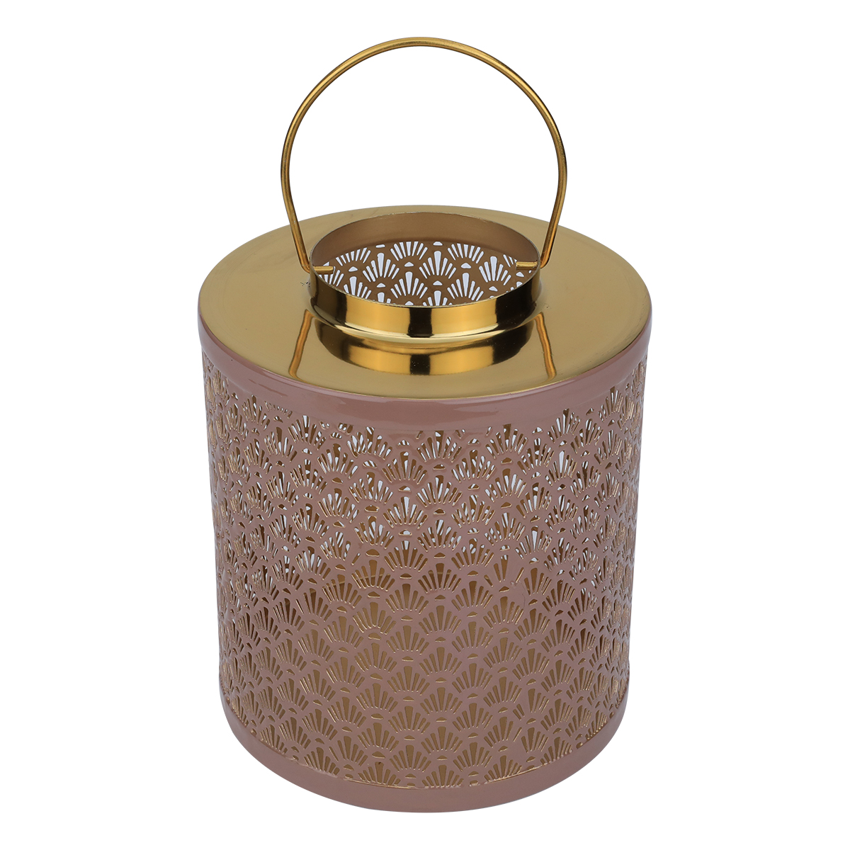 فانوس استيل العين الاندلسية، 20 × 20 × 22 سم - بني product image 1