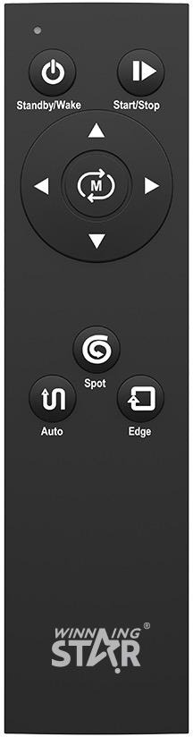 مكنسة وينينج ستار روبوت، 16 واط، 350 مل، 3 اوضاع تنظيف، ريموت كنترول، ST-9799 - اسود product image 3