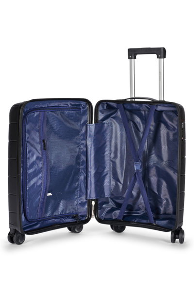 طقم شنط سفر بولي بروبيلين ليمرا، 4 مقاسات، 4 عجلات، بزاوية 360 درجة، LMA-PP505 - أسود product image 6