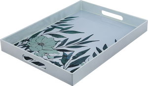 Al Saif Gallery Plastic Serving Tray, 48 x 35.5 x 4 cm, Rectangular - Gray Green product image 2
