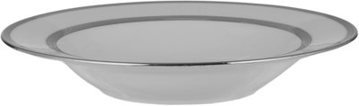 Ridge Porcelain Dinnerware Set, 122 Pieces - White Silver product image 5