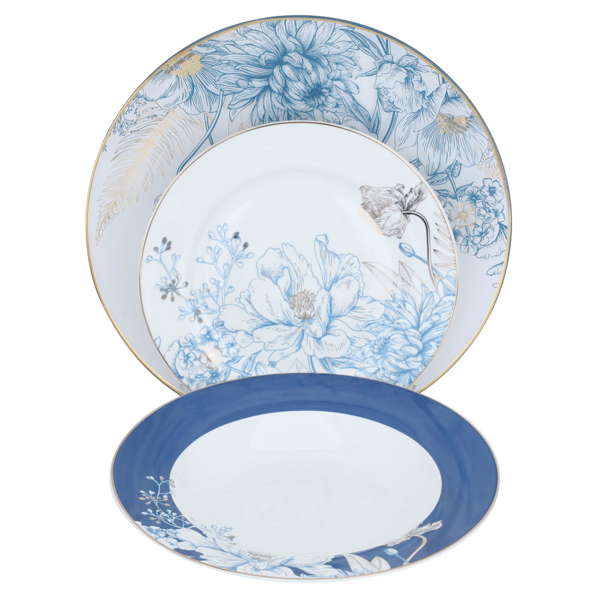طقم سفرة بورسلان السيف غاليري، 86 قطعة - أبيض product image 3