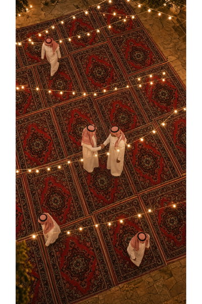 سجادة أفراح بوليستر سجادتي، 160×230 سم، نقشة بهاء الأحمر - أحمر منقوش product image 3