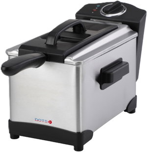 قلاية زيتية دوتس، 2000 واط، 3 لتر، تحكم في درجة الحرارة، FRX-118 - فضي اسود product image