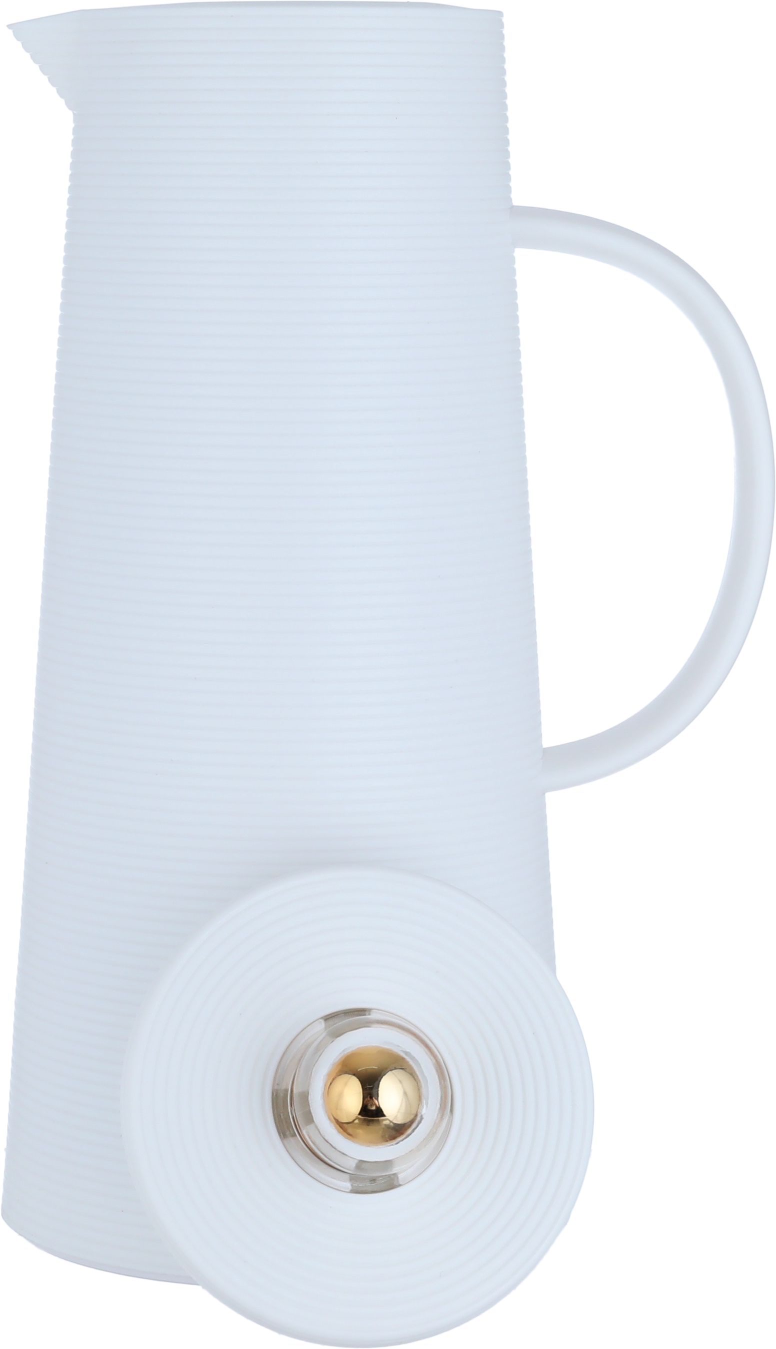 Al Saif Gallery Royal 8 thermos, 1 liter, thermal glass inner container, plastic outer shell - white product image 2