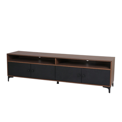 وحدة تلفاز مودرن خشب MDF، 50×180×40 سم - بني غامق product image 2