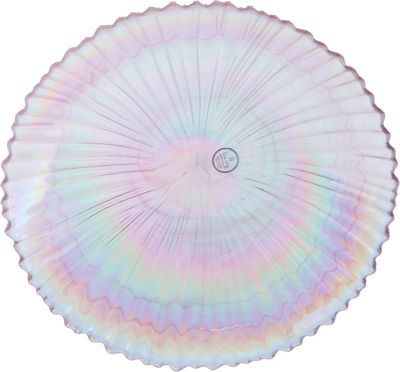 Alsaif Gallery Glass Dessert Serving Platter, 24.5x24.5x2.5 cm - Clear Brown product image 2