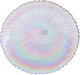 صحن تقديم حلا زجاج السيف غاليري، 24.5x24.5x2.5 سم - بني ازرق product image 2