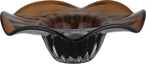 Al Saif Gallery Glass Dessert Plate, 24X24X8 Cm, Round - Brown product image