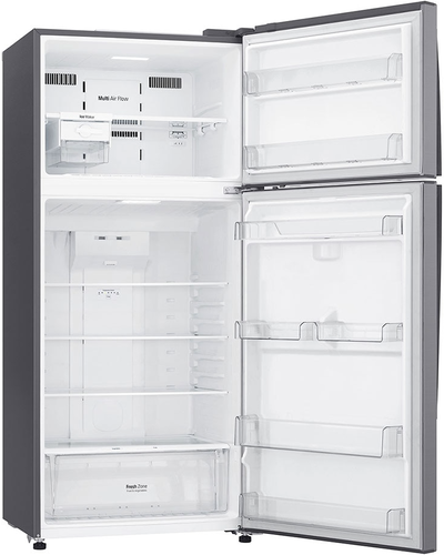 ثلاجة فريزر علوي ال جي، 18 قدم، 509 لتر، 2 باب، واي فاي، LT19CBBSIN - فضي product image 6