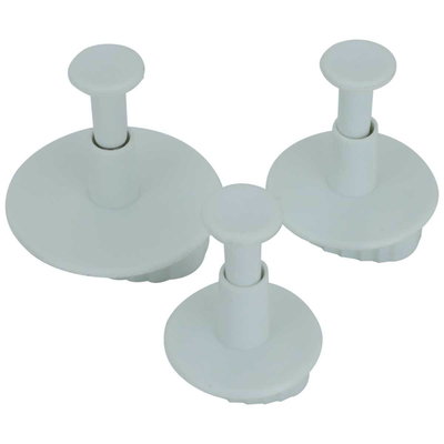 طقم قوالب عجين بلاستيك بن شهيون، 3 قطع - ابيض product image 2