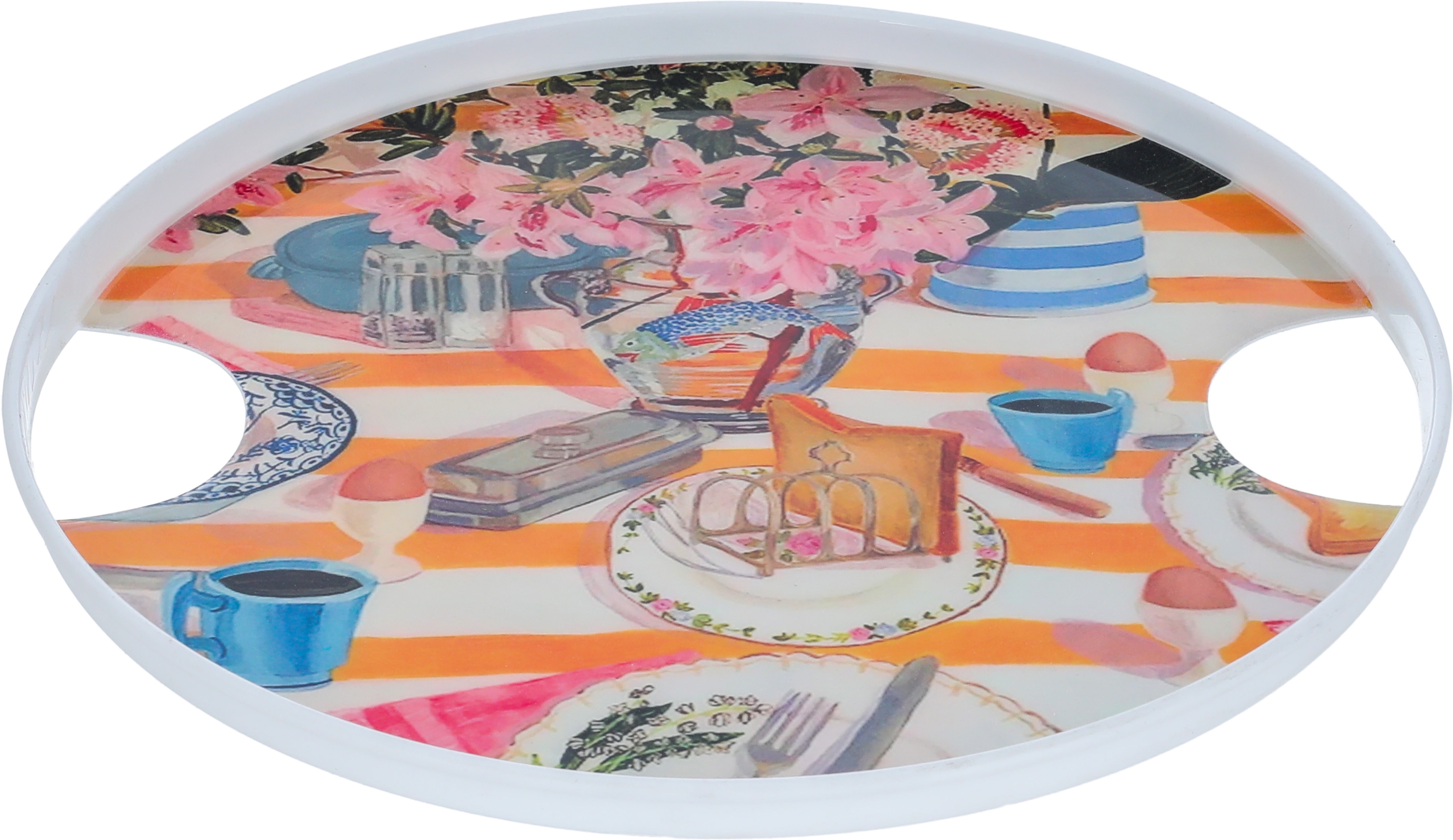 طوفرية تقديم استيل السيف غاليري، 31×31×2 سم، دائري - متعدد الالوان product image