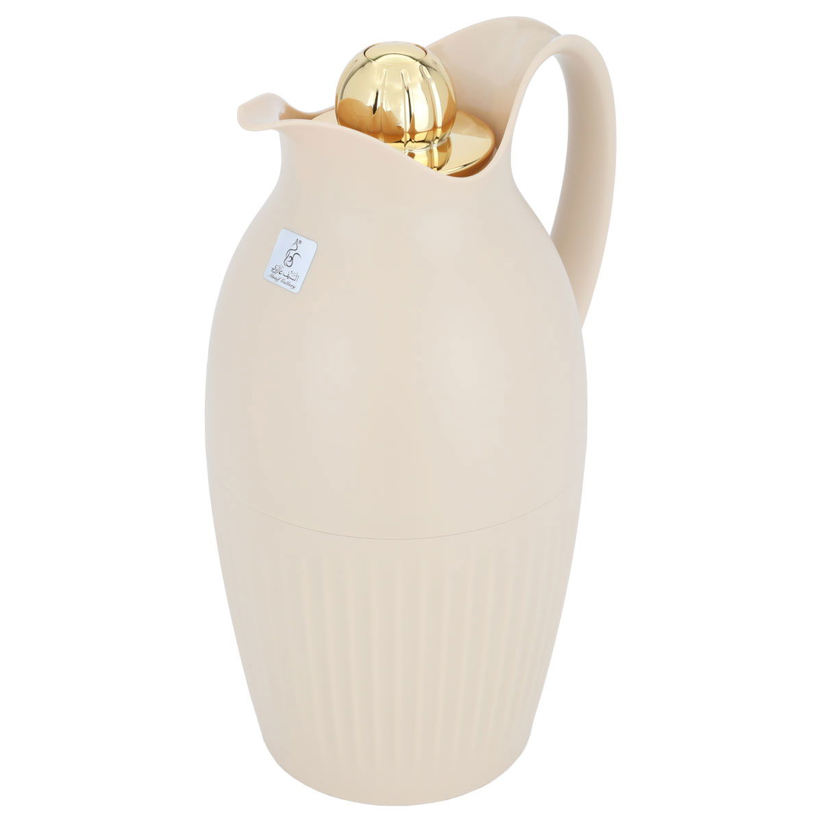 Everest Ramira Pro Thermos, 1.3 liters, thermal glass inner shell, plastic outer shell - beige product image 2