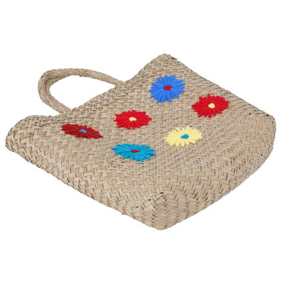 Al Saif Gallery wicker thermos bag, 48x33 cm - light brown product image 3